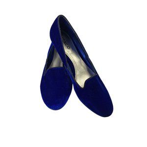 Liz Co. Women's Suede Blue Slight Heel Shoes